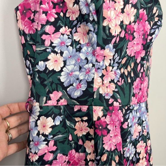 Review Chelsea Flower Dress Fitted Shift Vintage Floral Print Size 10 *no belt* - Picture 10 of 16